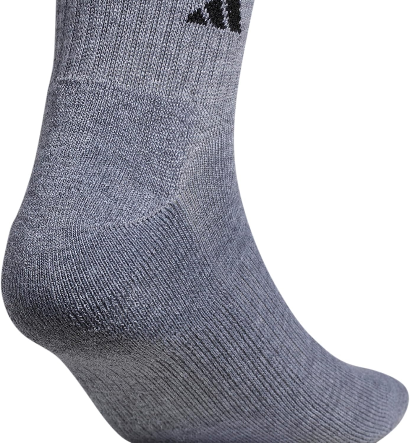 image:imageadidas Mens Athletic Cushioned 6Pack QuarterHeather GreyBlack