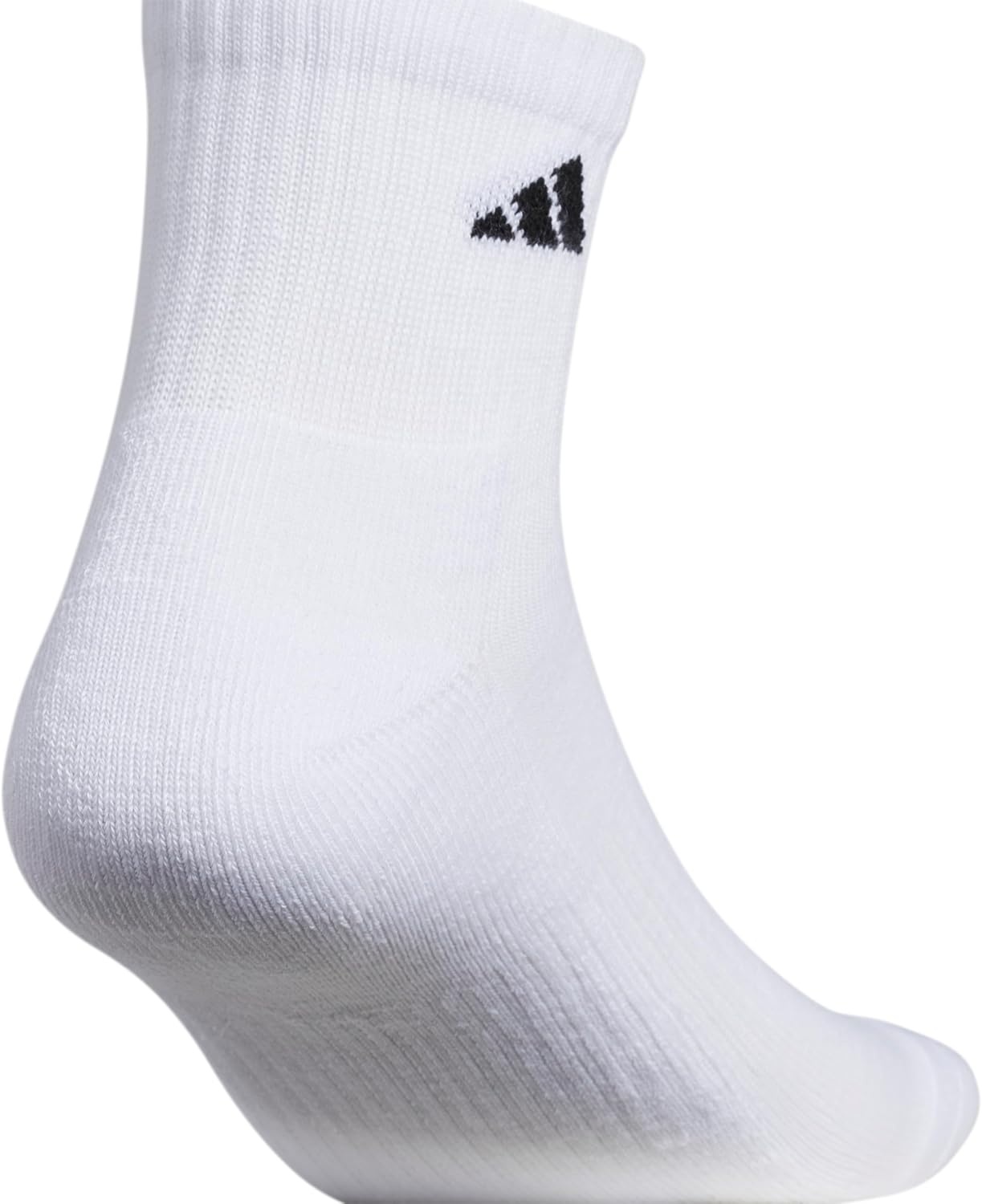 image:imageadidas Mens Athletic Cushioned 6Pack QuarterWhiteBlack