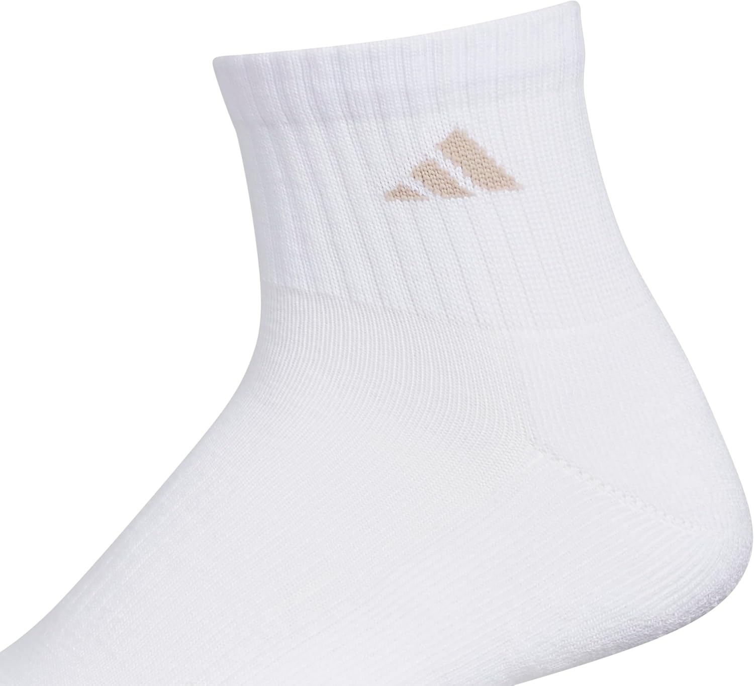 image:imageadidas Mens Athletic Cushioned 6Pack QuarterWhiteWonder BeigeAlumina Beige