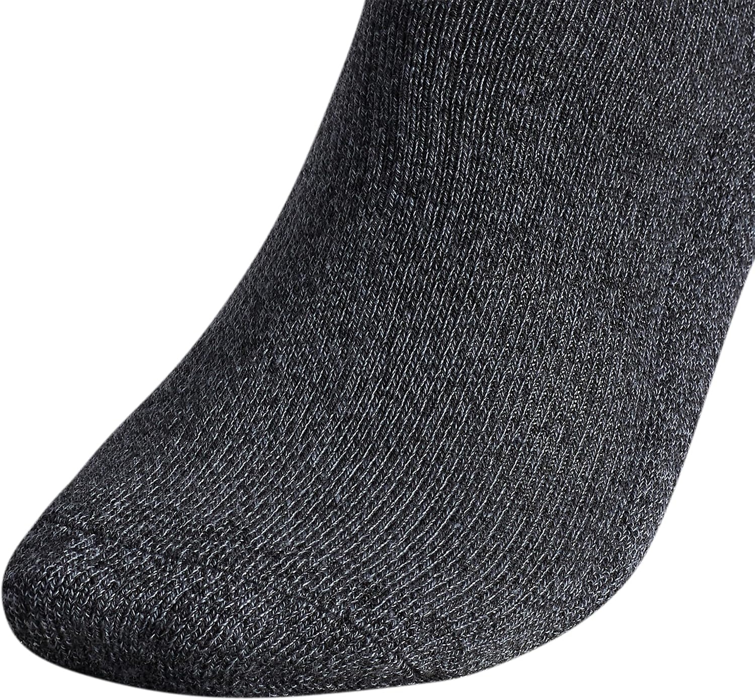 image:imageadidas Mens Athletic Cushioned Low Cut Ankle Socks 6 Pairs Durable amp ComfortableBlackOnix Grey