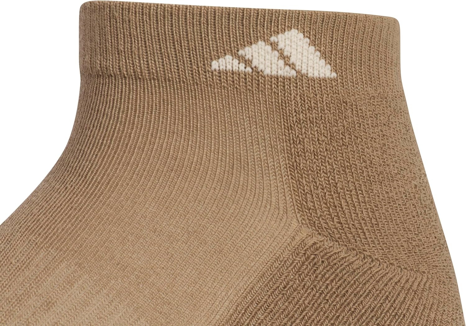 image:imageadidas Mens Athletic Cushioned Low Cut Ankle Socks 6 Pairs Durable amp ComfortableKhaki SixWhiteCrystal Linen Beige
