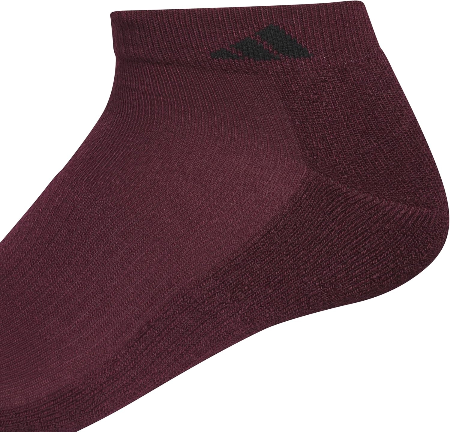 image:imageadidas Mens Athletic Cushioned Low Cut Ankle Socks 6 Pairs Durable amp ComfortableMaroonCool Light HeatherDark Blue