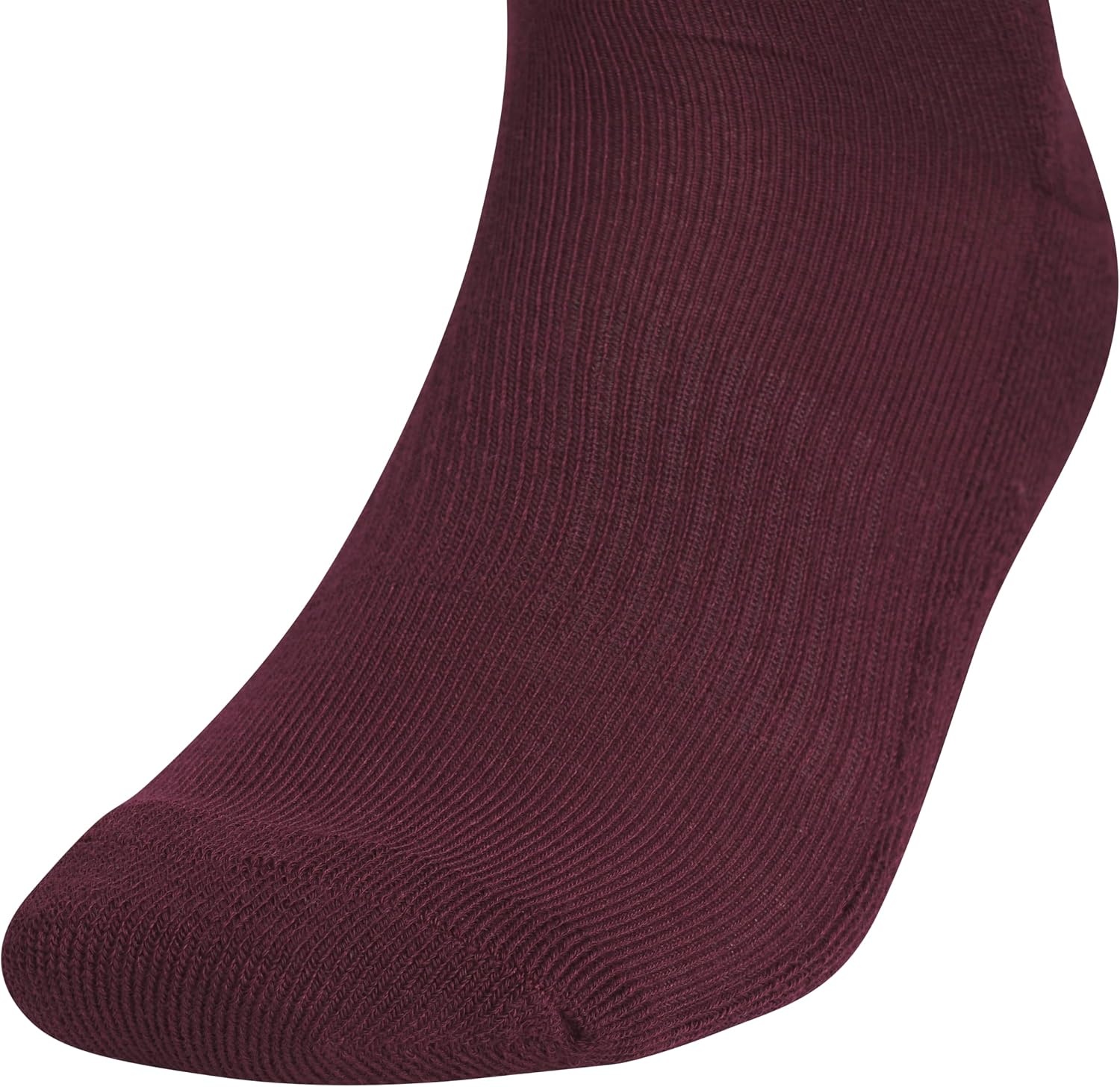 image:imageadidas Mens Athletic Cushioned Low Cut Ankle Socks 6 Pairs Durable amp ComfortableMaroonCool Light HeatherDark Blue