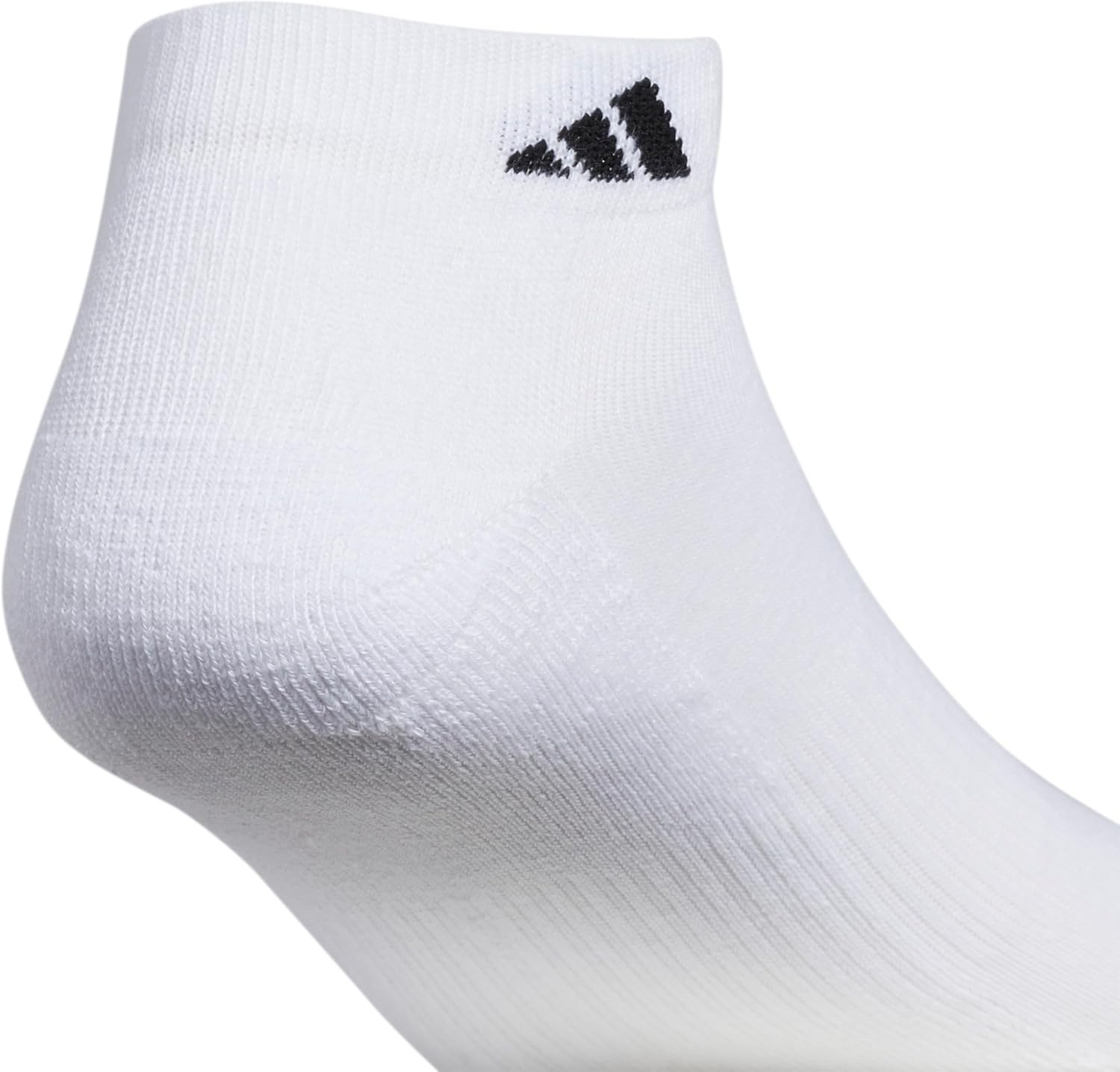 image:imageadidas Mens Athletic Cushioned Low Cut Ankle Socks 6 Pairs Durable amp ComfortableWhiteBlack