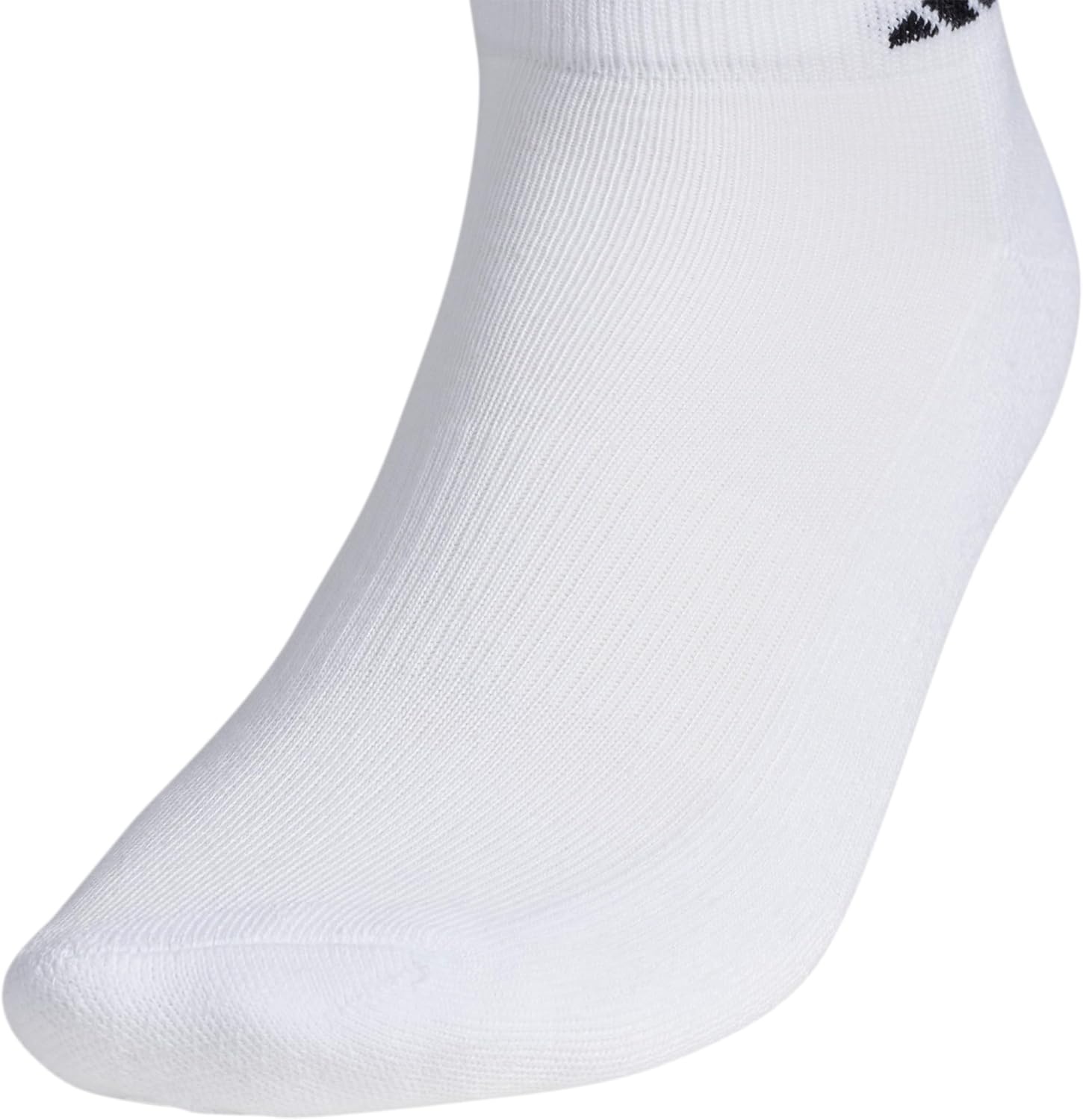 image:imageadidas Mens Athletic Cushioned Low Cut Ankle Socks 6 Pairs Durable amp ComfortableWhiteBlack