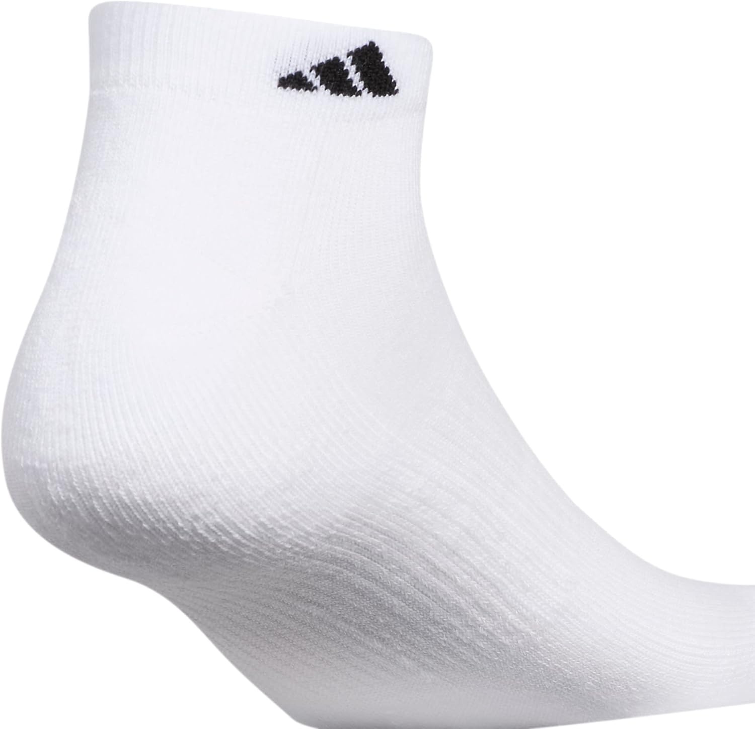 image:imageadidas Mens Athletic Cushioned Low Cut Ankle Socks 6 Pairs Durable amp ComfortableWhiteBlackWhite