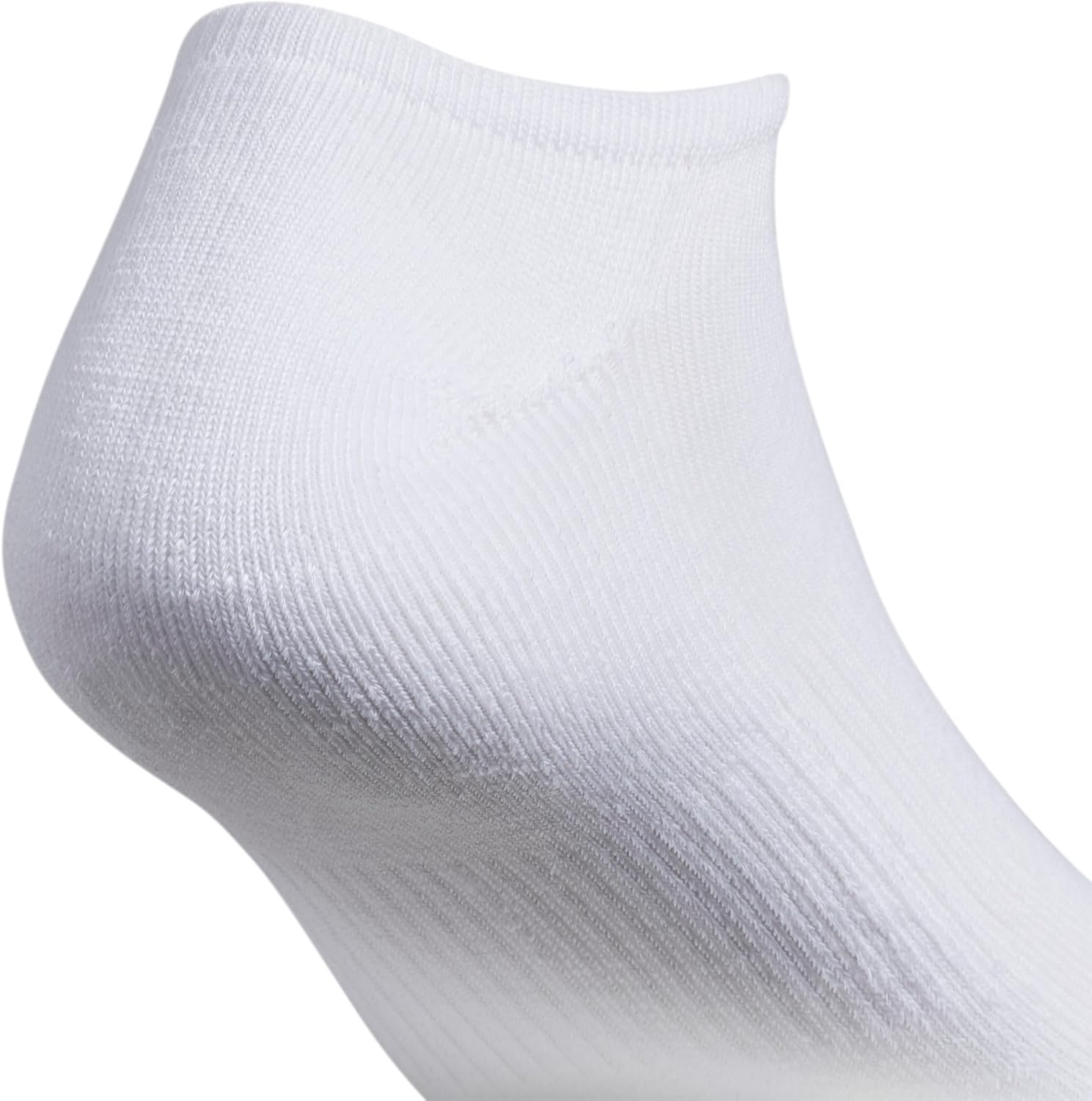 image:imageadidas Mens Athletic Cushioned No Show Socks 6 Pairs Durable amp ComfortableWhiteBlack