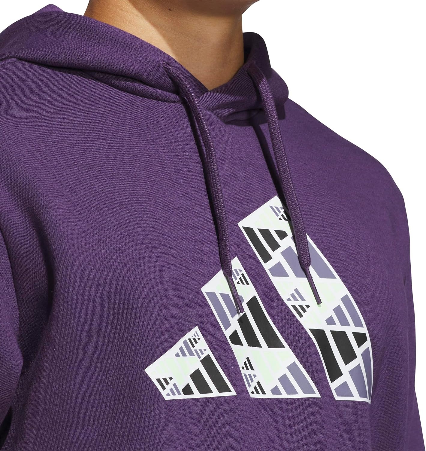 image:imageadidas Mens Big Logo Graphic HoodieAurora Plum