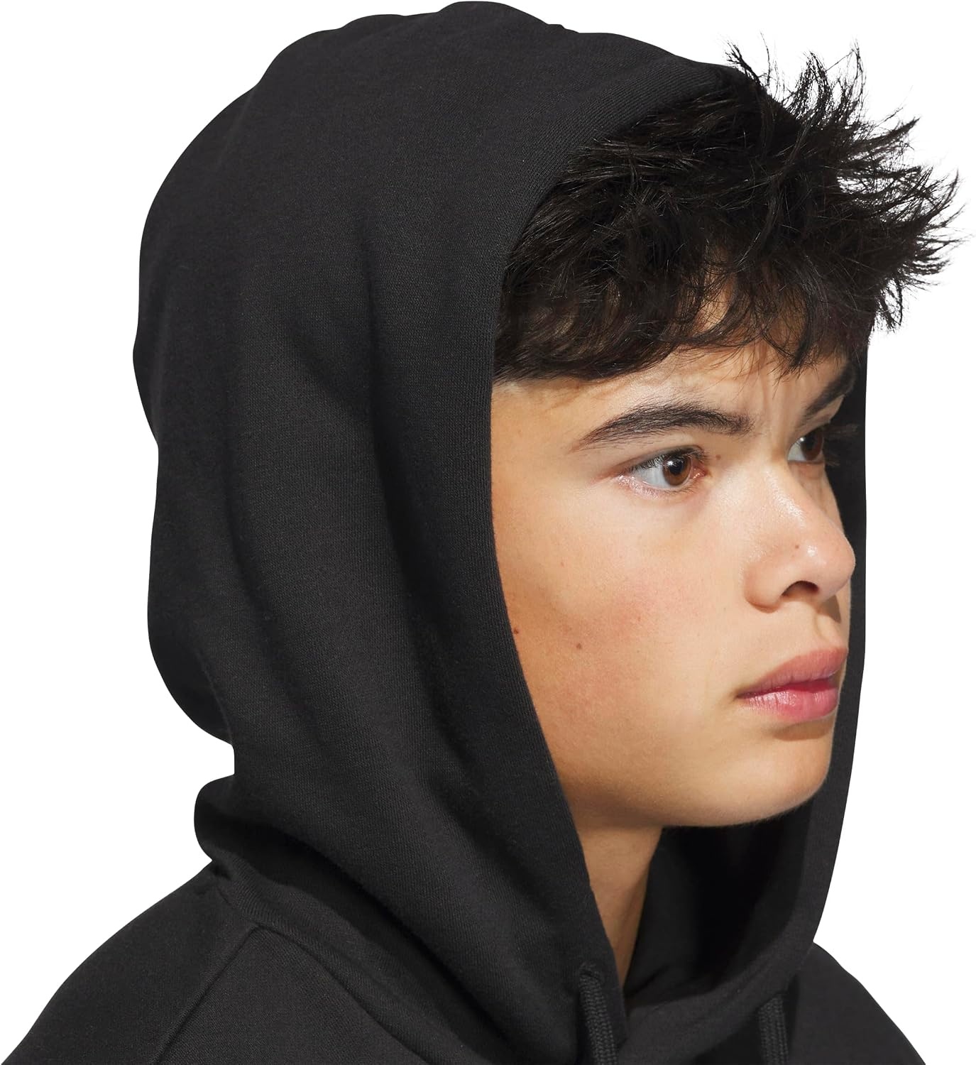 image:imageadidas Mens Big Logo Graphic HoodieBlackWhite