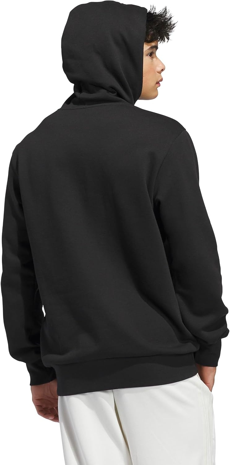image:imageadidas Mens Big Logo Graphic HoodieBlackWhite