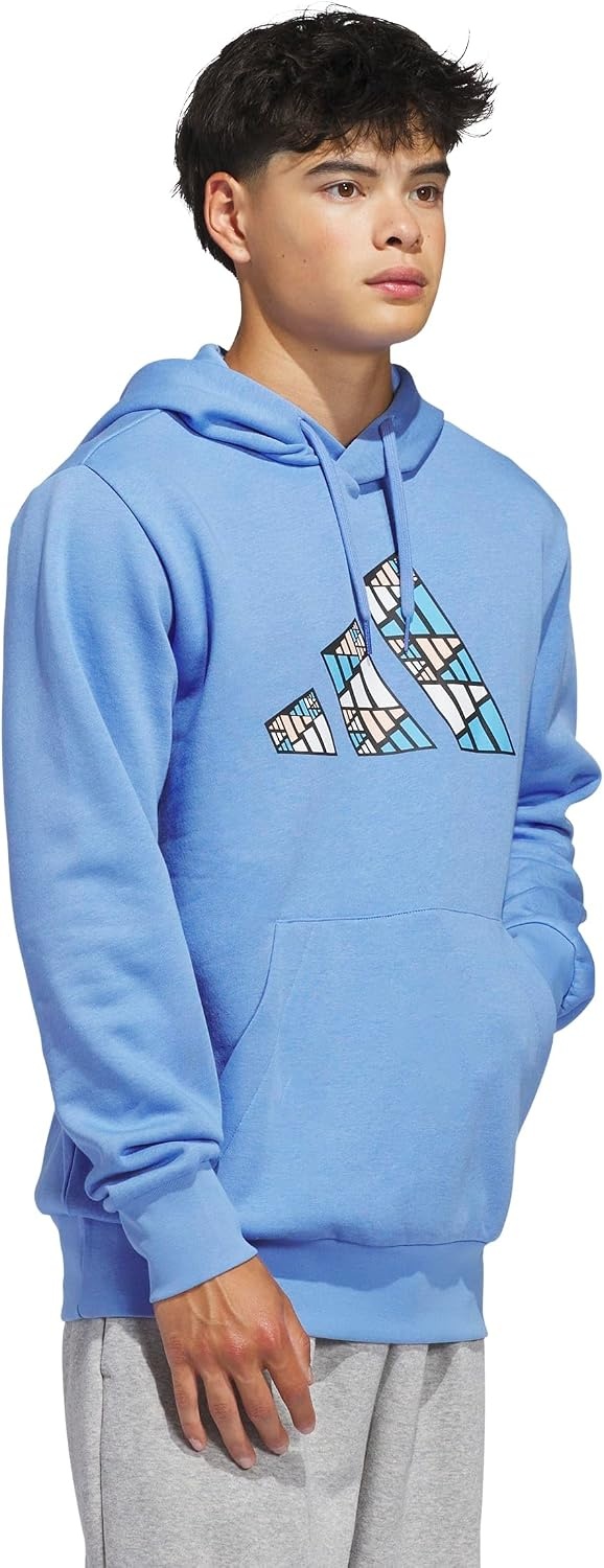 image:imageadidas Mens Big Logo Graphic HoodieBlue Fusion