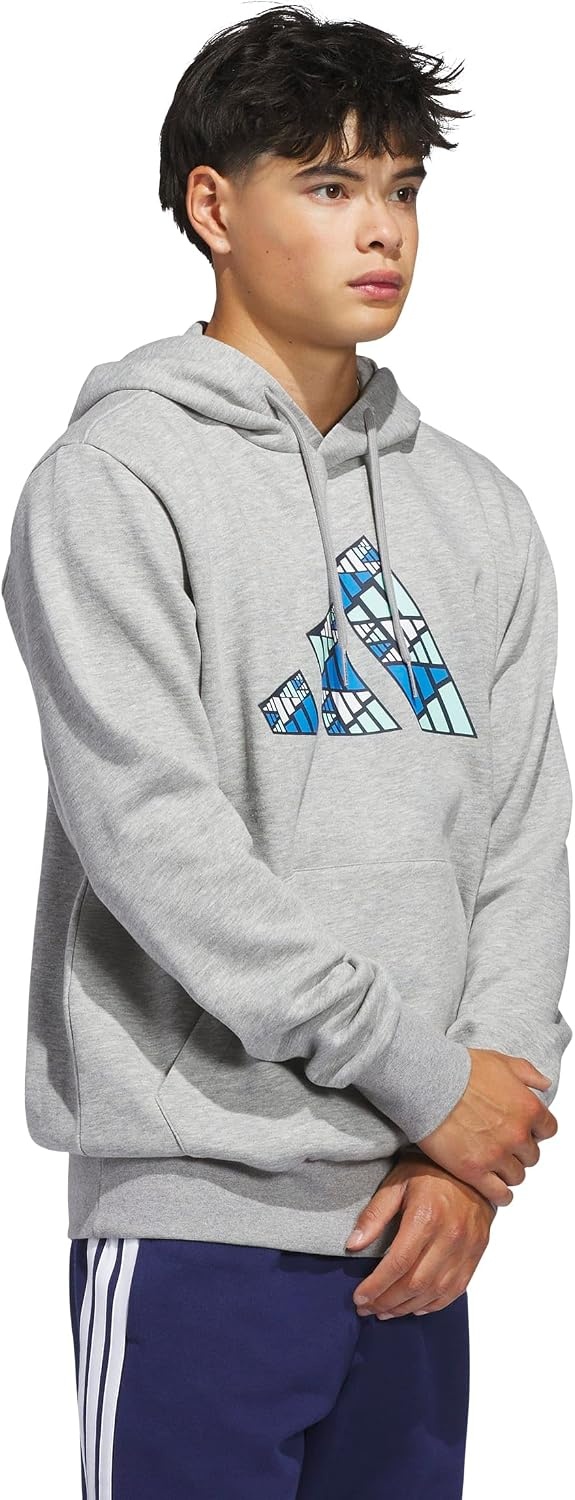 image:imageadidas Mens Big Logo Graphic HoodieMedium Grey Heather