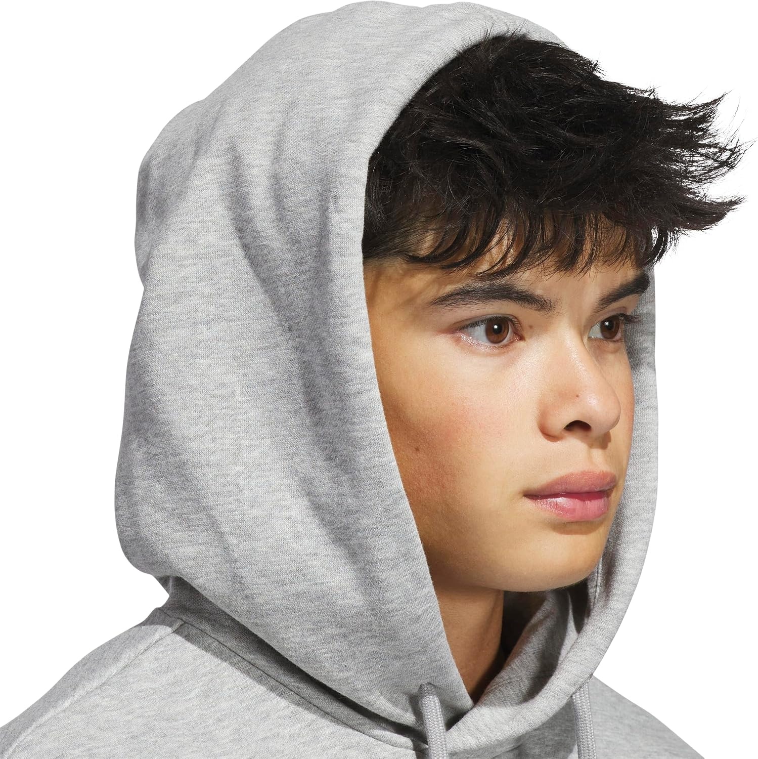 image:imageadidas Mens Big Logo Graphic HoodieMedium Grey HeatherBlue