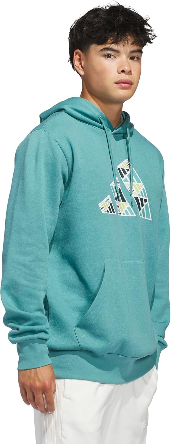 image:imageadidas Mens Big Logo Graphic HoodiePowder Teal