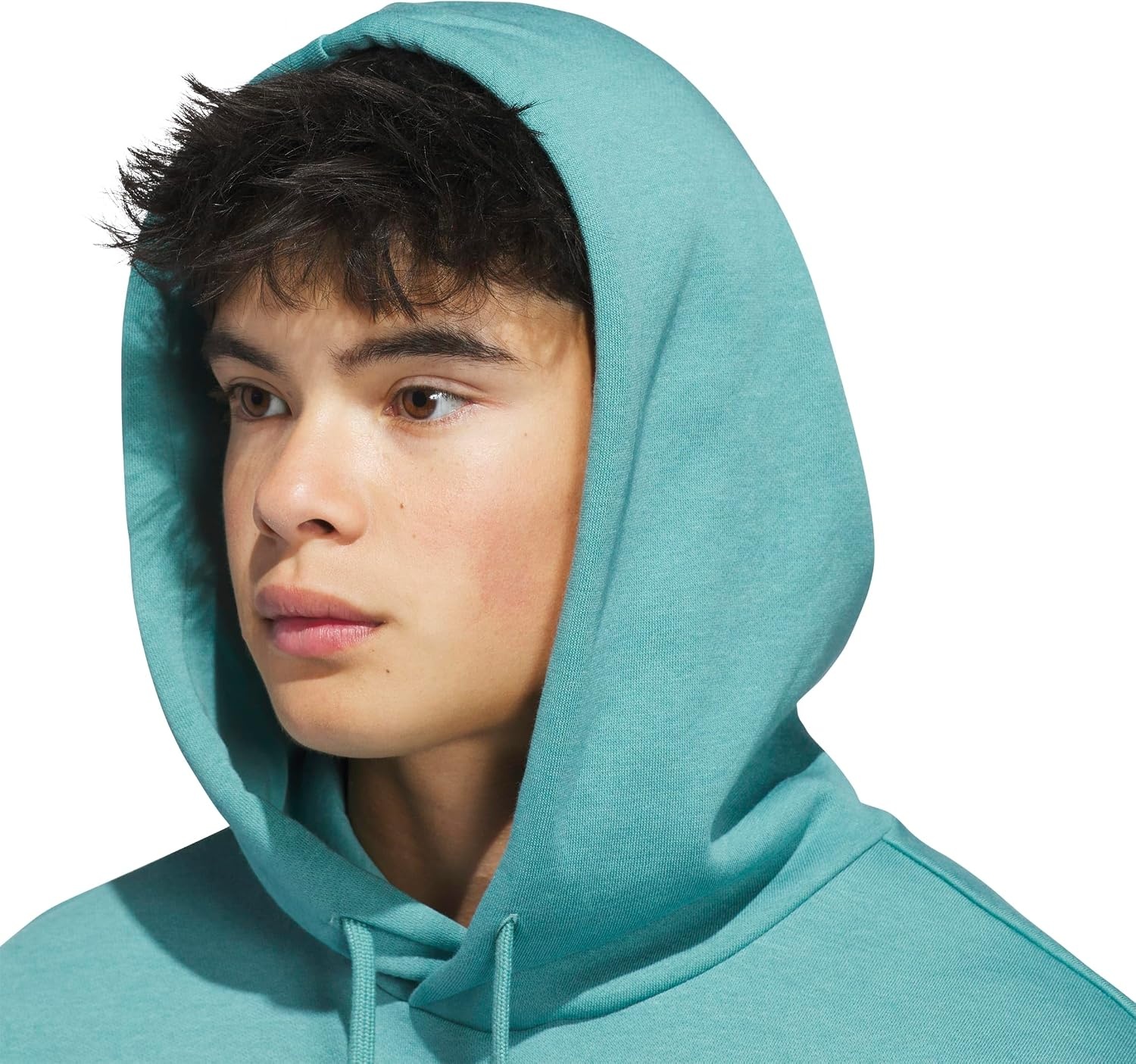 image:imageadidas Mens Big Logo Graphic HoodiePowder TealGrey