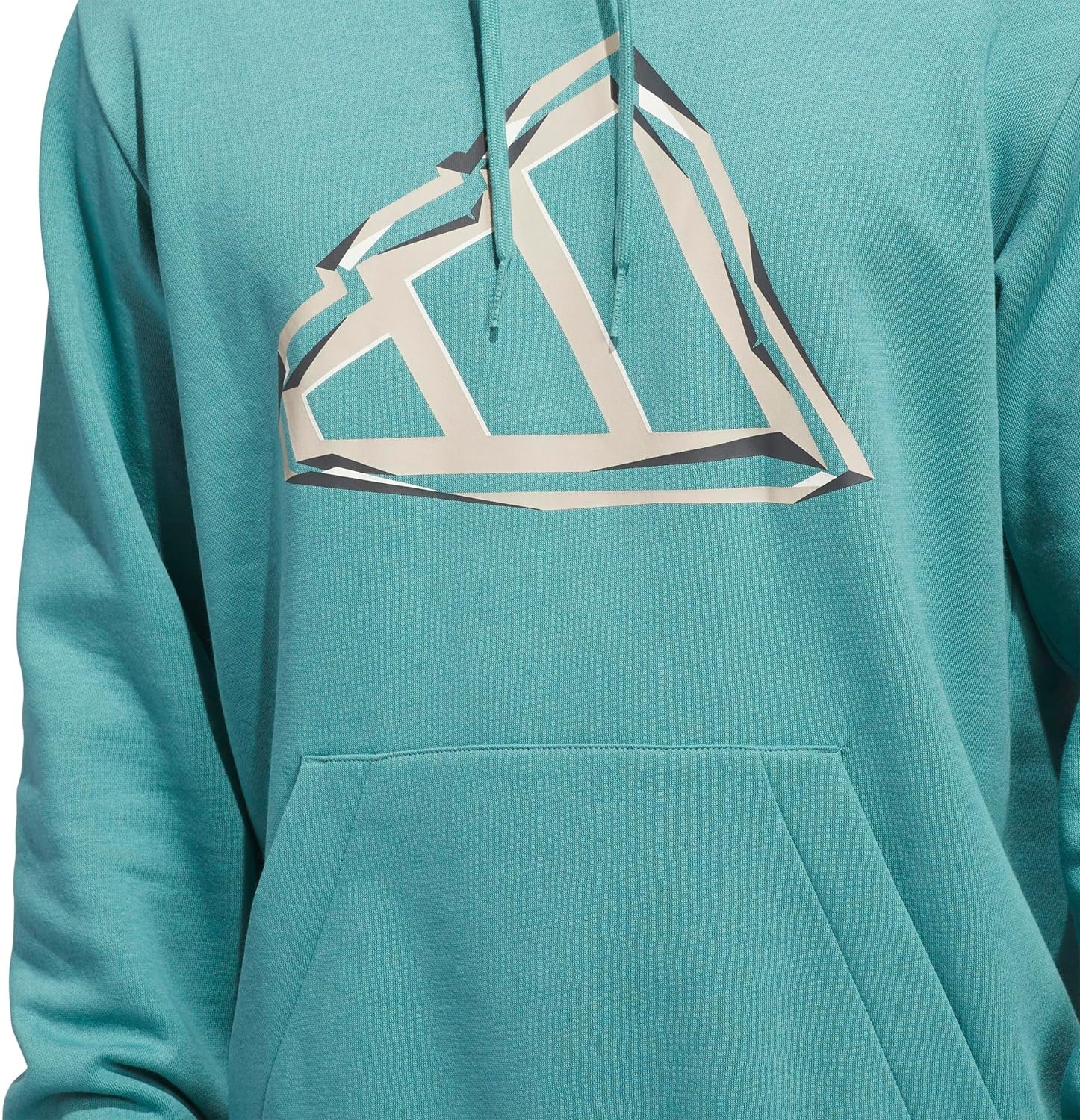 image:imageadidas Mens Big Logo Graphic HoodiePowder TealGrey