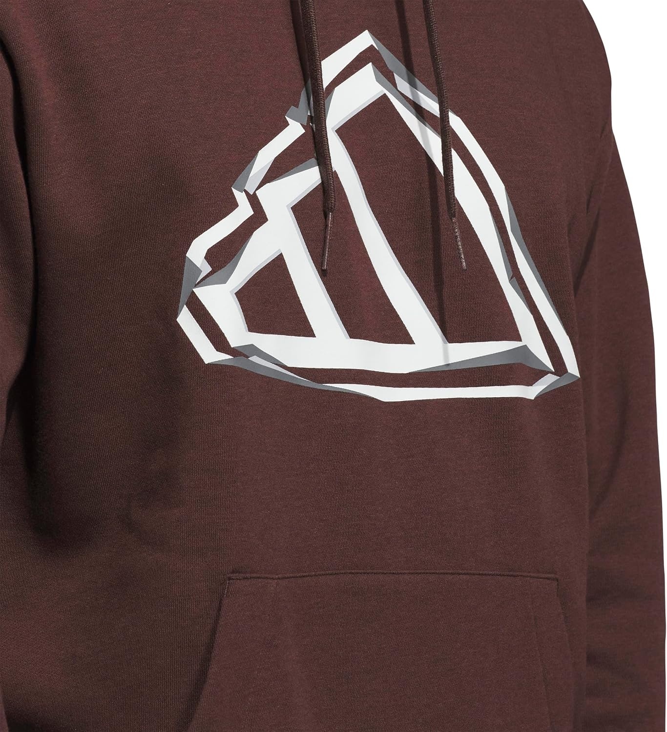 image:imageadidas Mens Big Logo Graphic HoodieShadow Brown