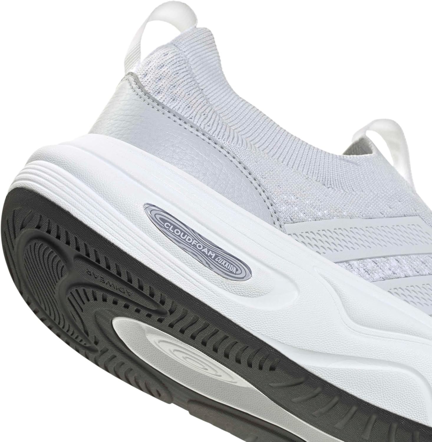 image:imageadidas Mens Cloudfoam Cuxxion Sock Slip On Sneakers Shoes Casual GreyLight Solid GreyDash GreyWhite