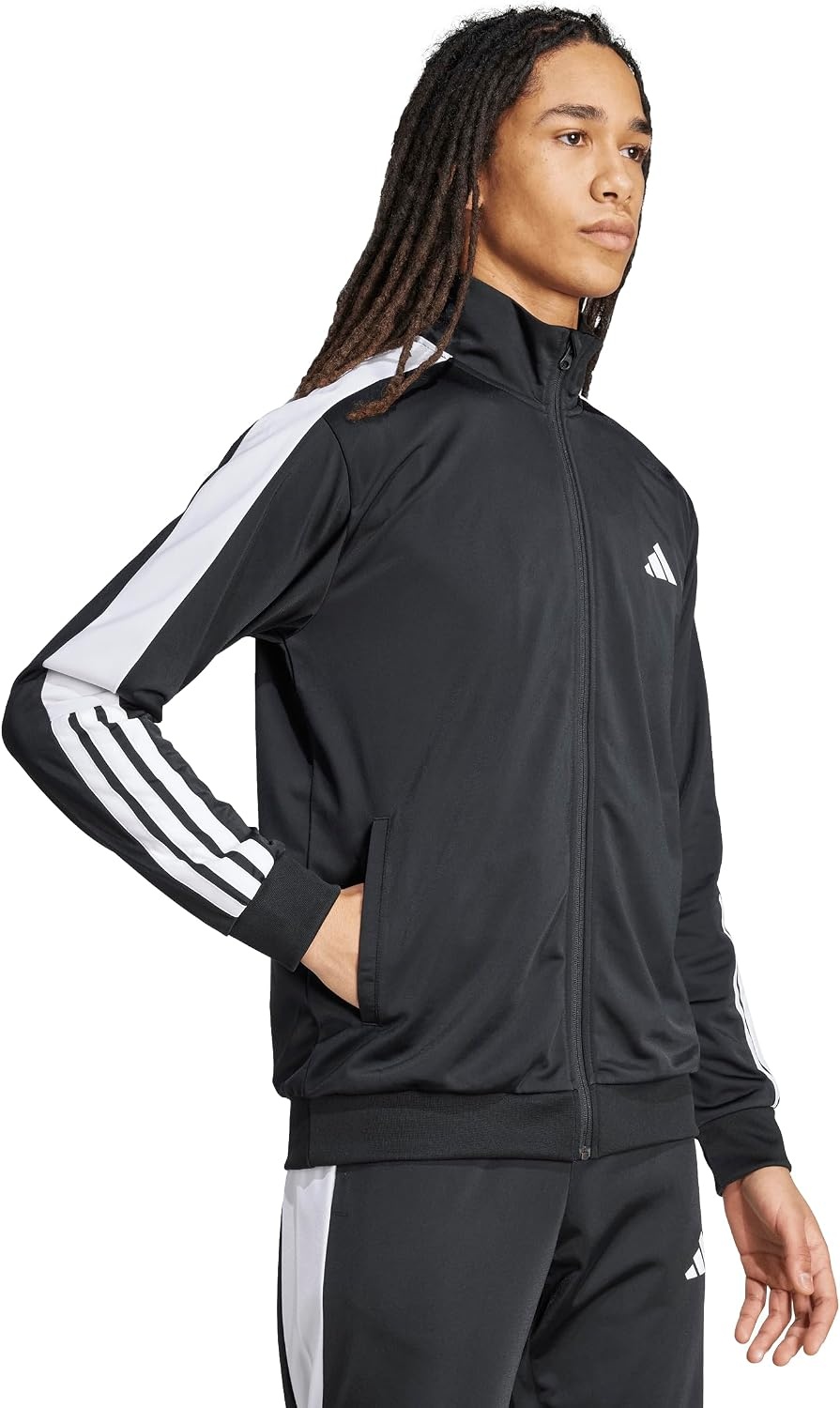 image:imageadidas Mens Colorblock Track TopBlackWhite