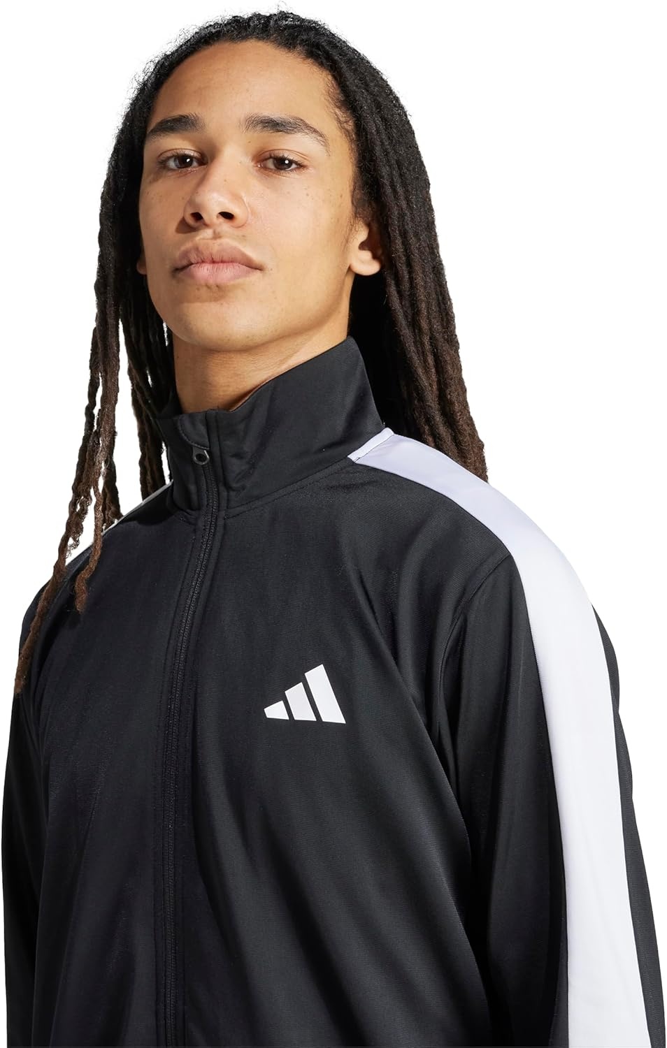 image:imageadidas Mens Colorblock Track TopBlackWhite