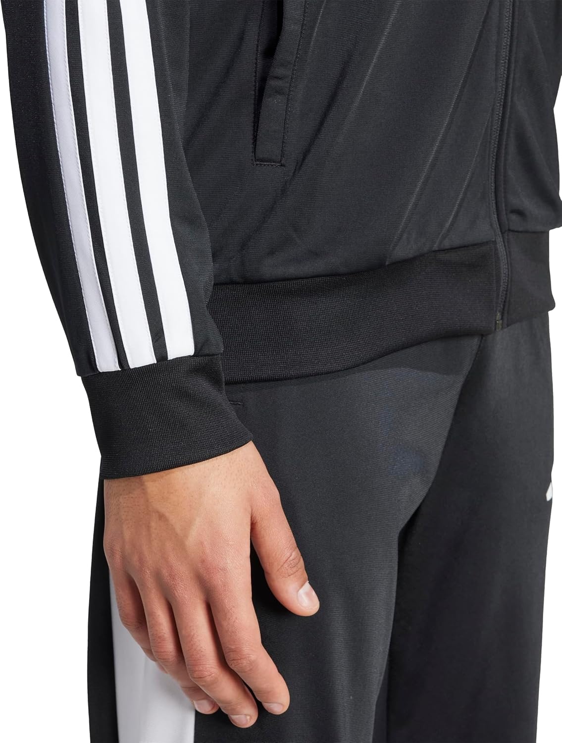 image:imageadidas Mens Colorblock Track TopBlackWhite