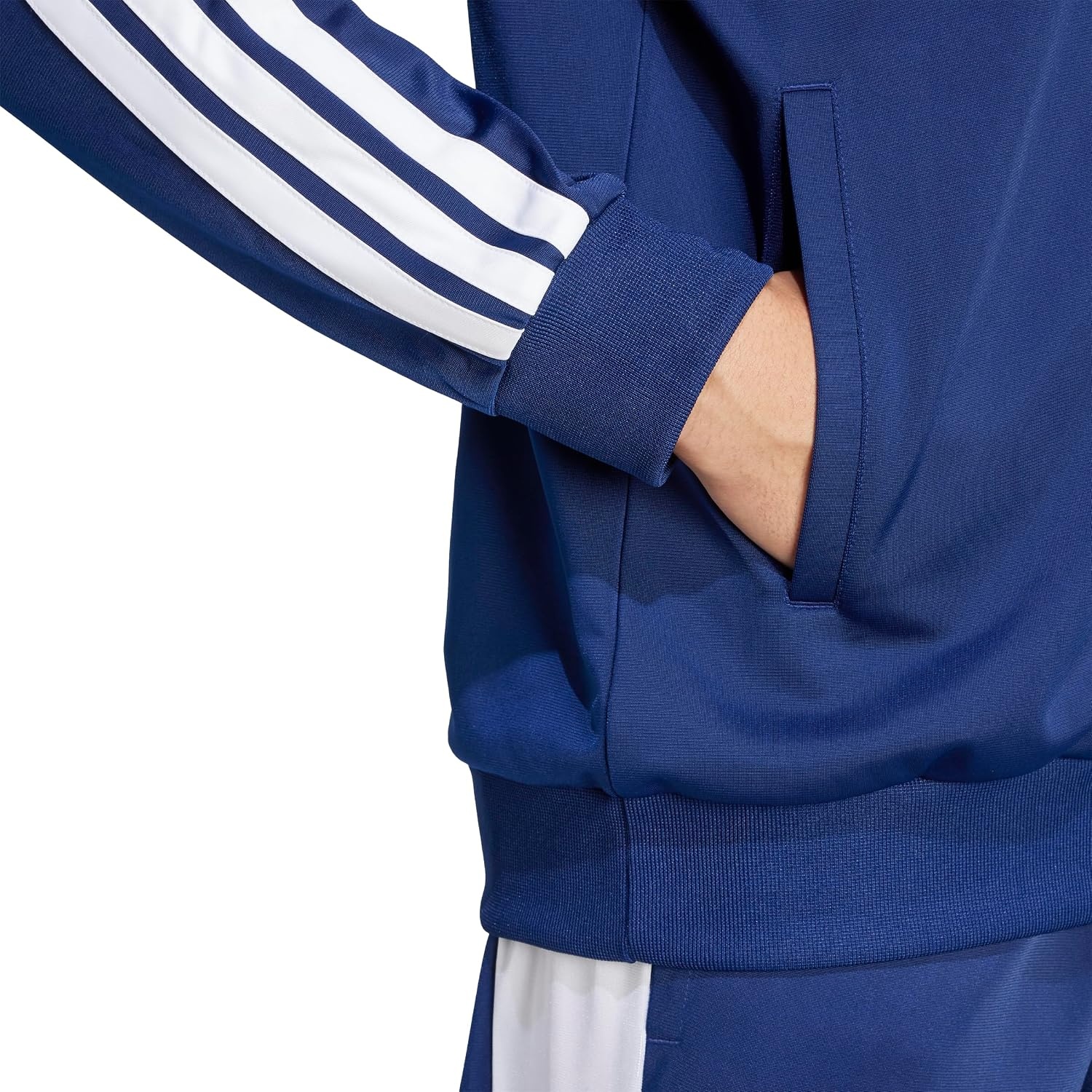 image:imageadidas Mens Colorblock Track TopDark BlueWhite