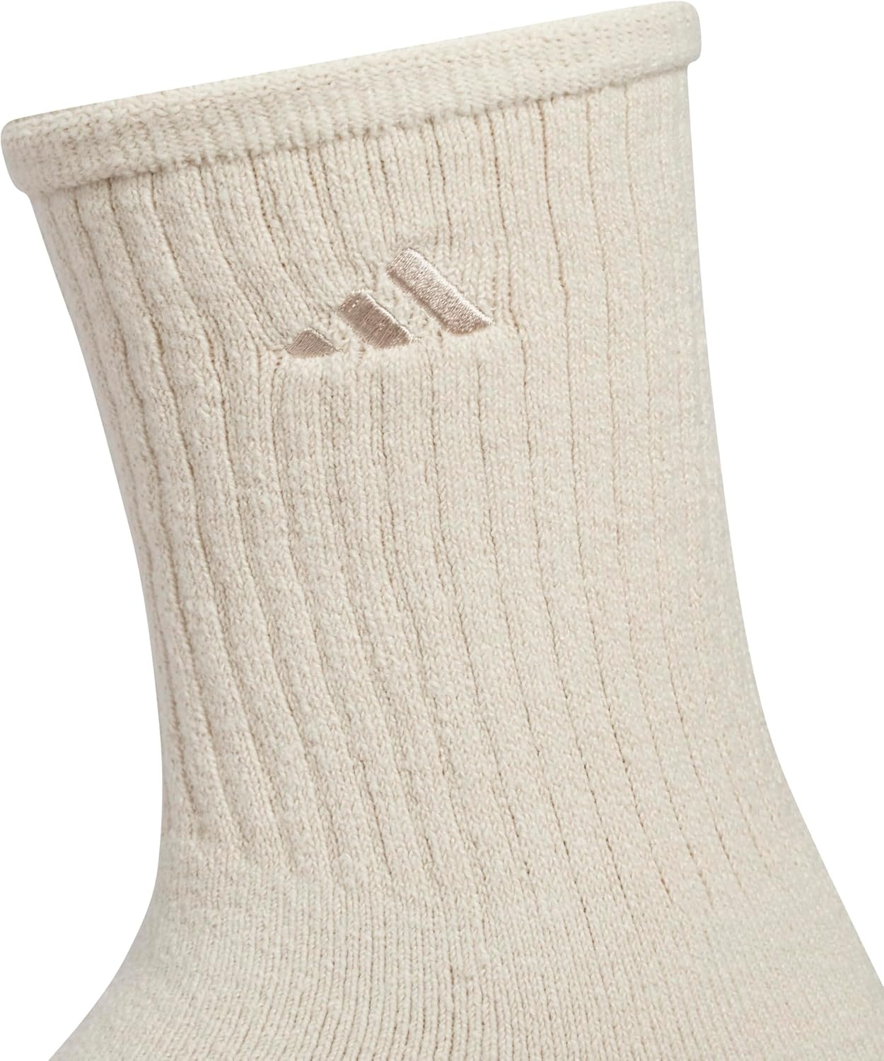 image:imageadidas Mens Cushioned Comfort Crew Socks 3 Pairs Super Soft amp CozyCrystal Linen BeigeGrey FiveKhaki Six2