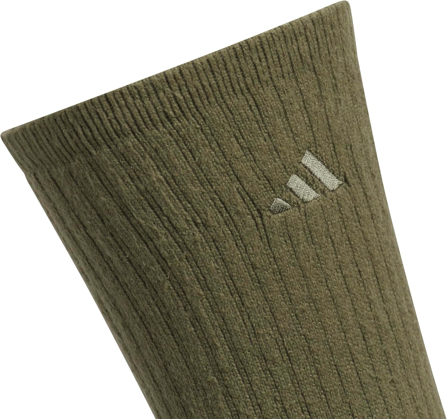 image:imageadidas Mens Cushioned Comfort Crew Socks 3 Pairs Super Soft amp CozyOlive Strata GreenWonder BeigeWonder White