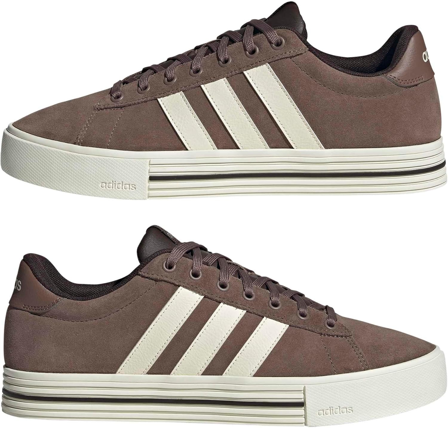 image:imageadidas Mens Daily 40 ShoeEarth StrataOff WhiteAurora Coffee