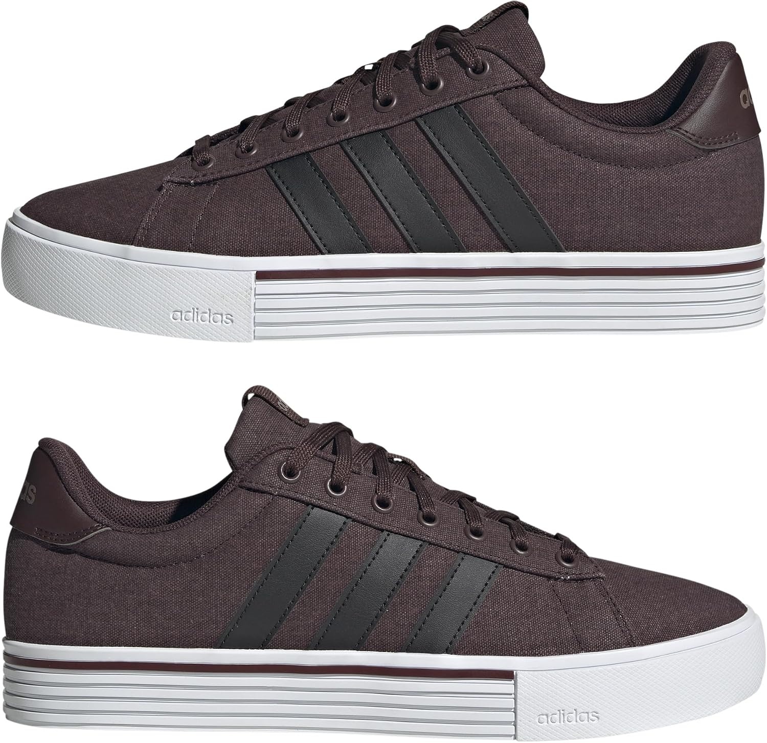 image:imageadidas Mens Daily 40 ShoeShadow BrownBlackWhite