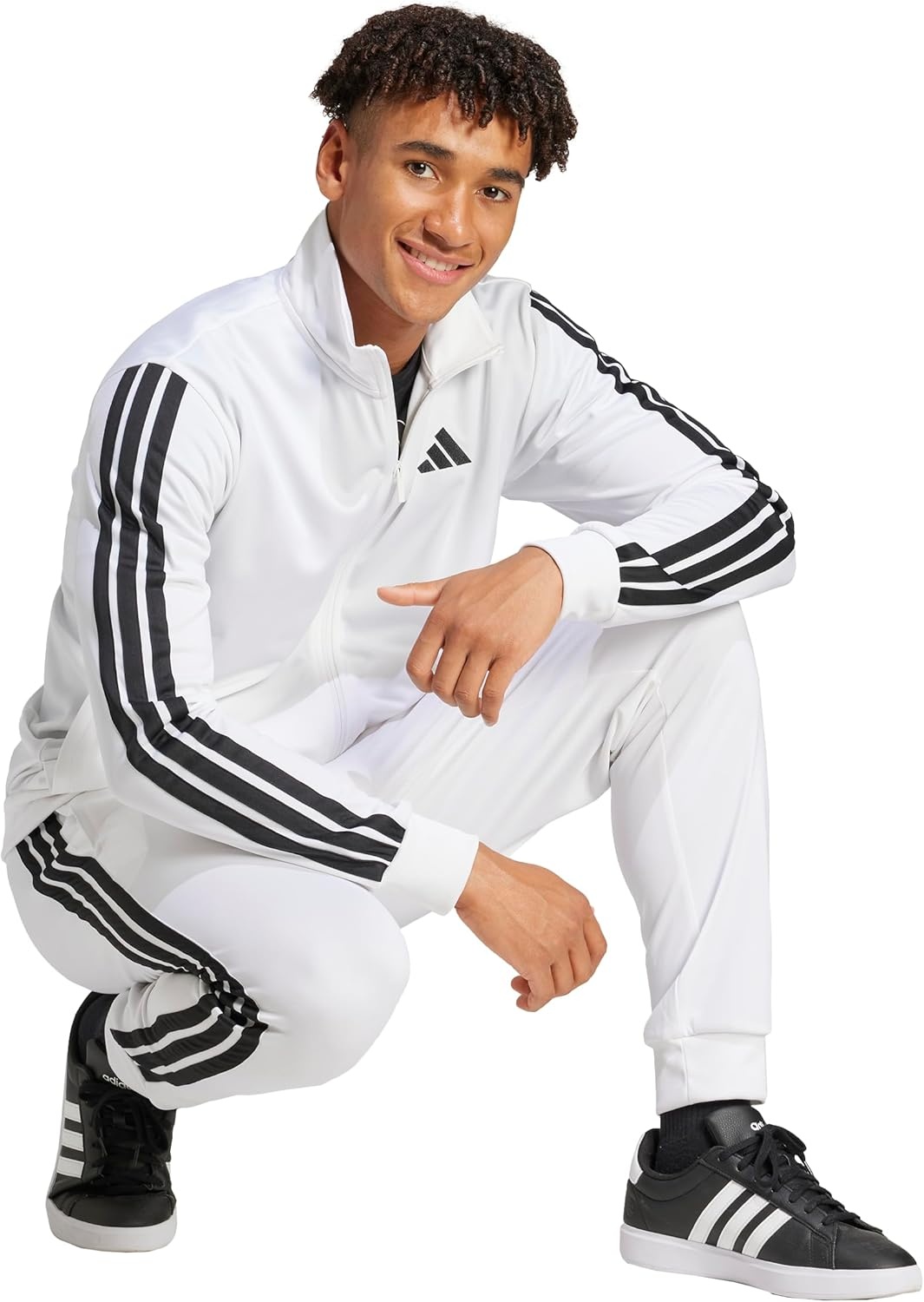 image:imageadidas Mens Dayready Track PantsWhiteBlack
