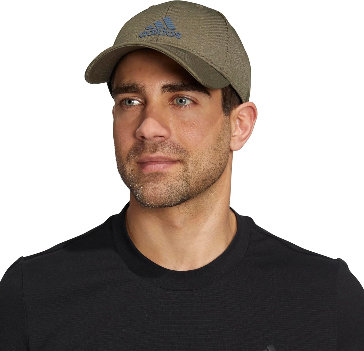 image:imageadidas Mens Decision Structured Adjustable CapOlive Strata GreenOnix Grey