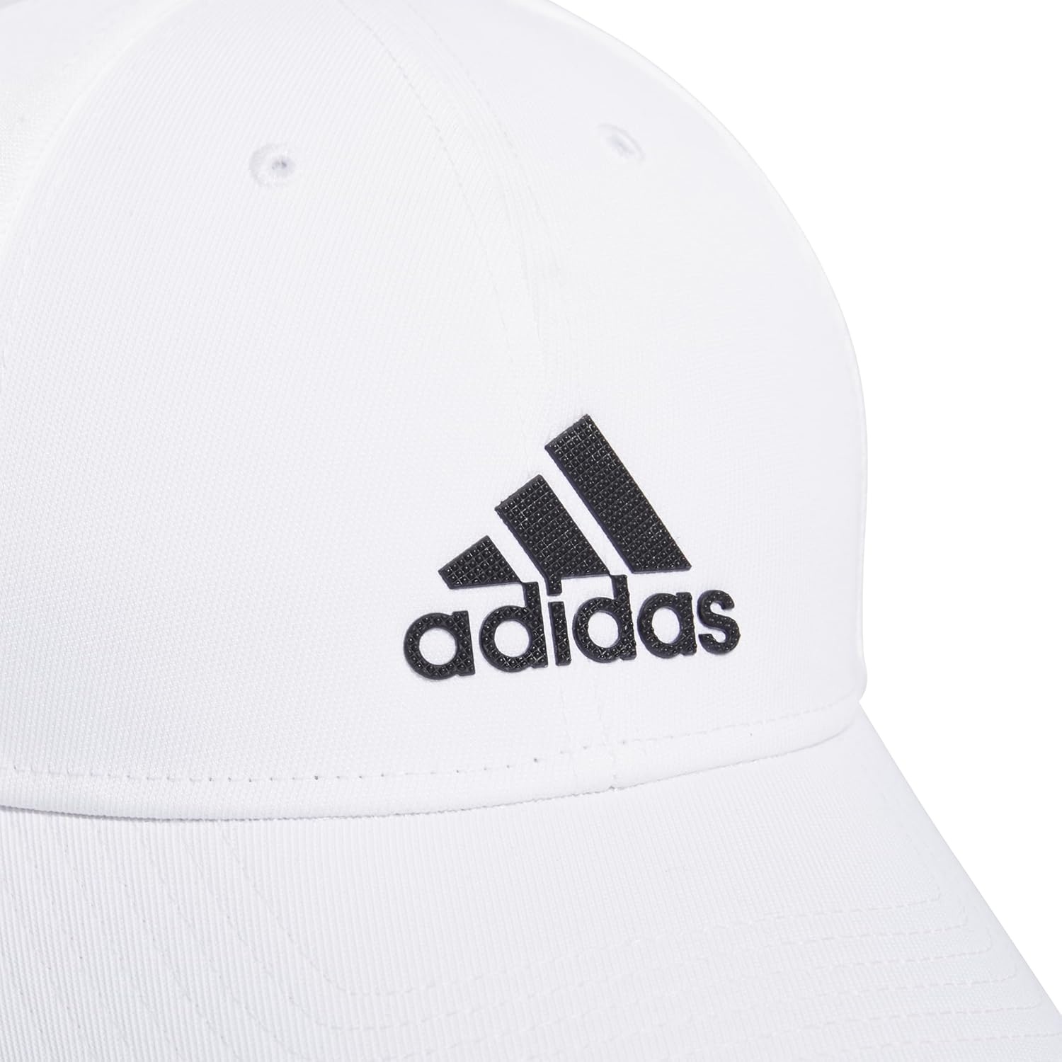 image:imageadidas Mens Decision Structured Adjustable CapWhiteBlack