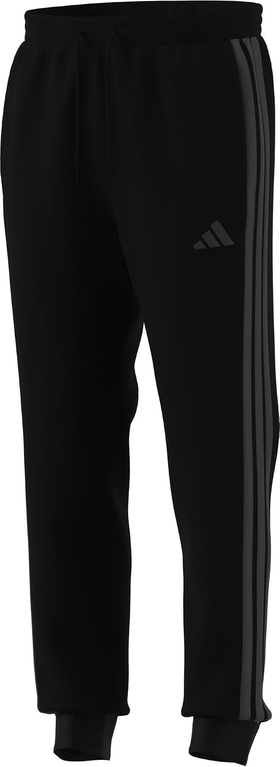 image:imageadidas Mens Essentials 3Stripes Fleece PantsBlackCarbon