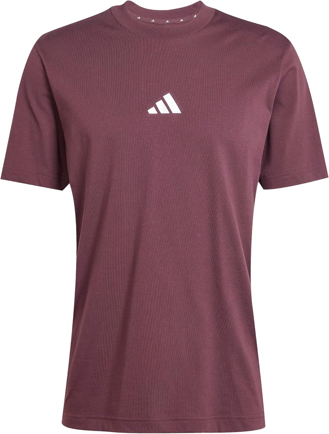 image:imageadidas Mens Essentials 3Stripes Single Jersey TShirtAurora RubyWhite