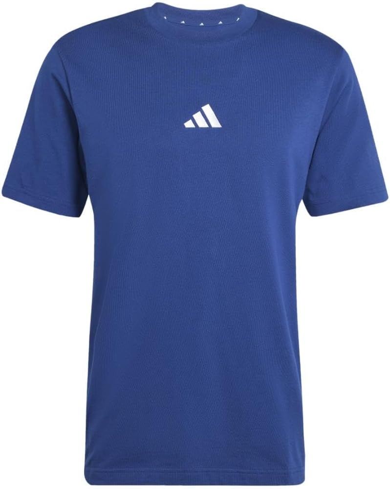image:imageadidas Mens Essentials 3Stripes Single Jersey TShirtDark BlueWhite