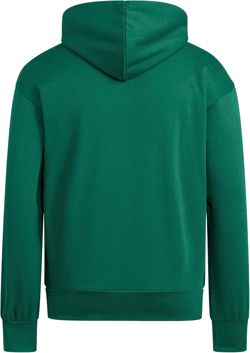 image:imageadidas Mens Essentials Feel Cozy Fleece Hoodie SweatshirtCollegiate GreenBlack