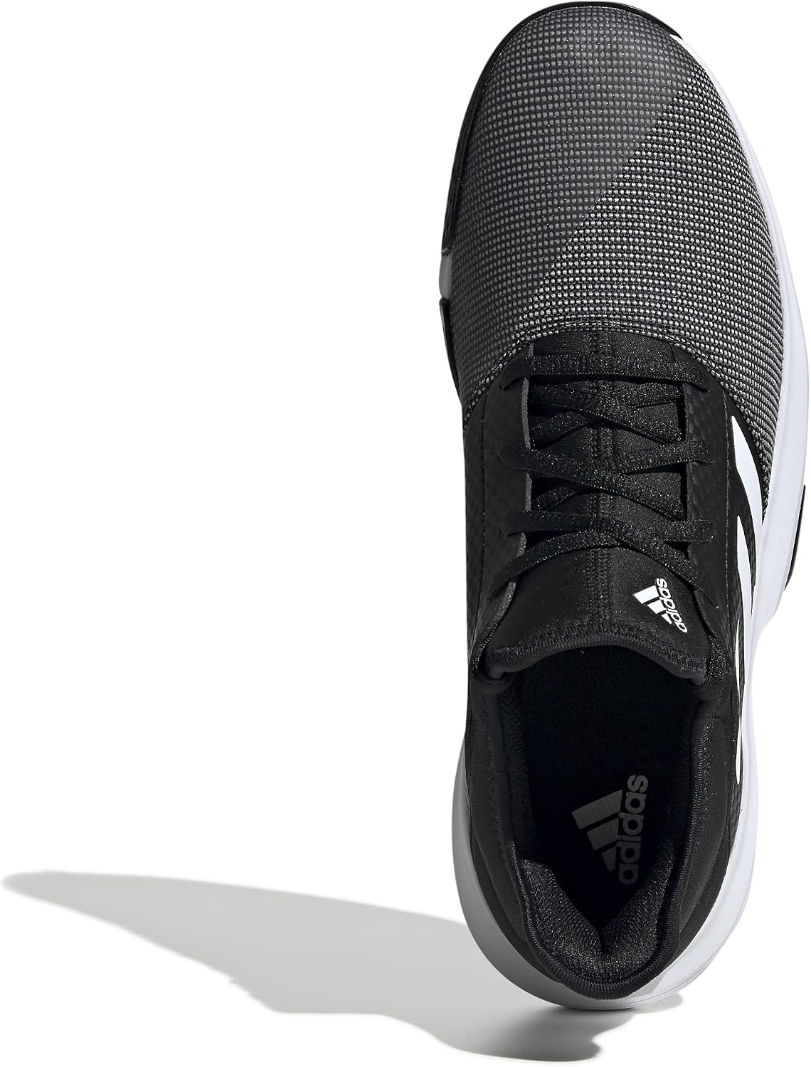 image:imageadidas Mens Gamecourt 2 Tennis ShoesCore Black Ftwr White Grey Six
