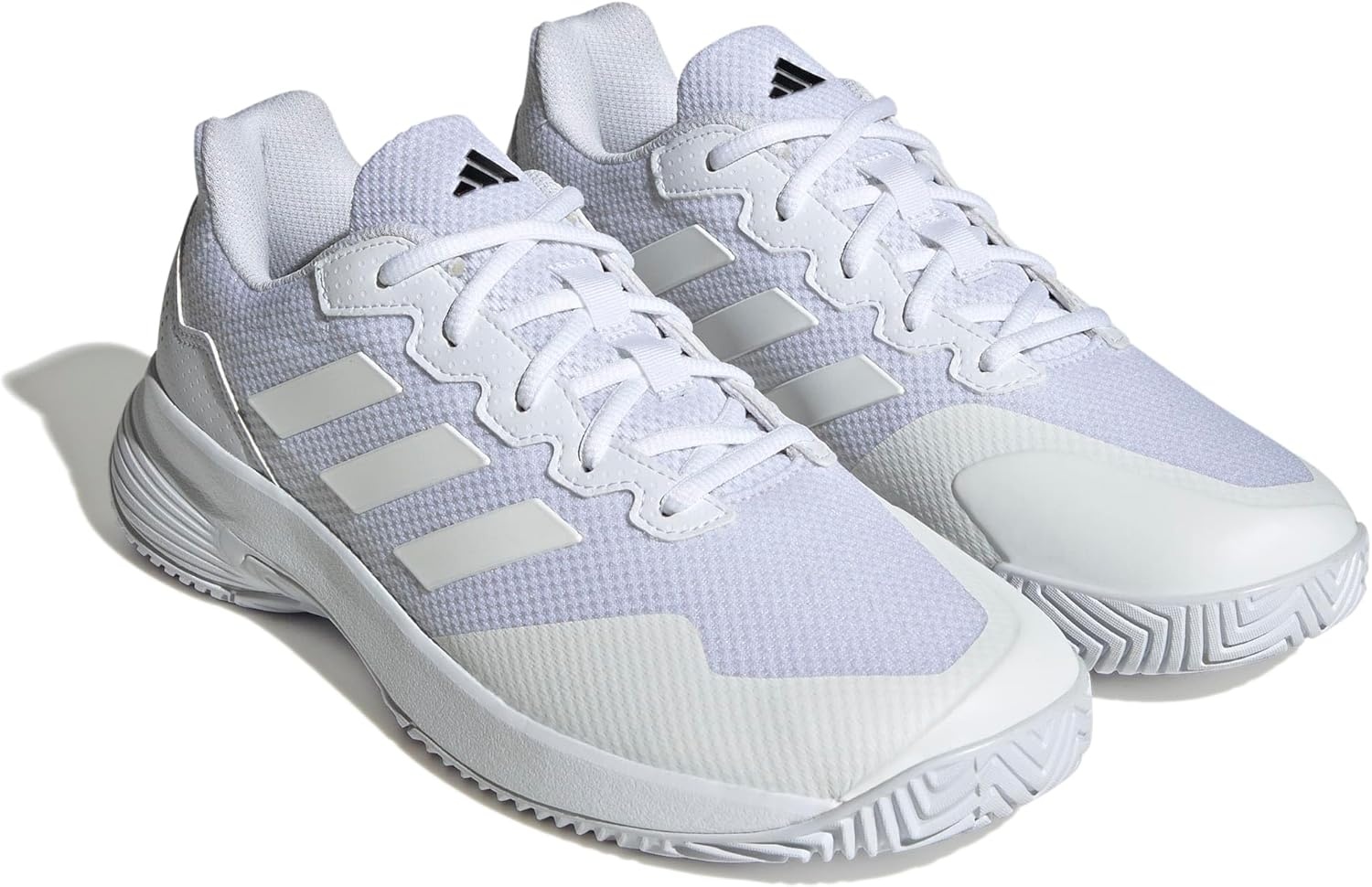 image:imageadidas Mens Gamecourt 2 Tennis ShoesFtwr White Ftwr White Matte Silver