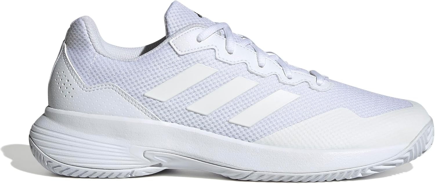 image:imageadidas Mens Gamecourt 2 Tennis ShoesFtwr White Ftwr White Matte Silver