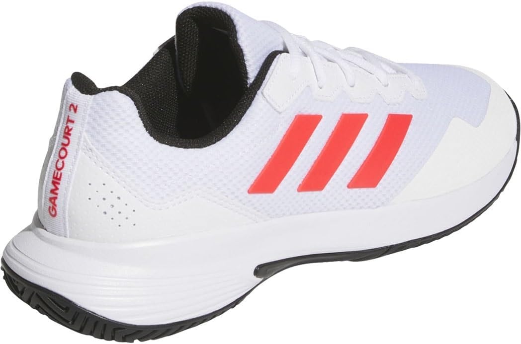 image:imageadidas Mens Gamecourt 2 Tennis ShoesFtwr WhiteLucid RedCore Black