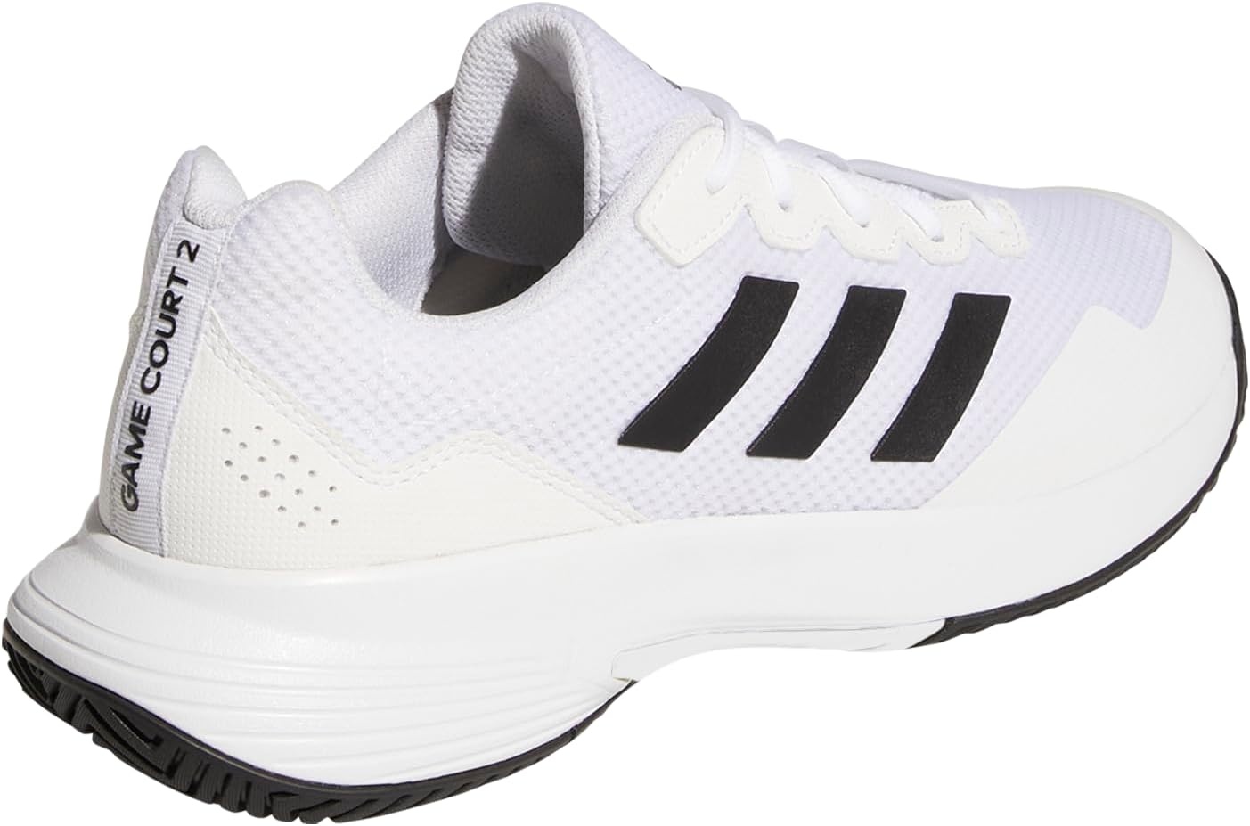 image:imageadidas Mens Gamecourt 2 Tennis ShoesWhiteCore BlackWhite