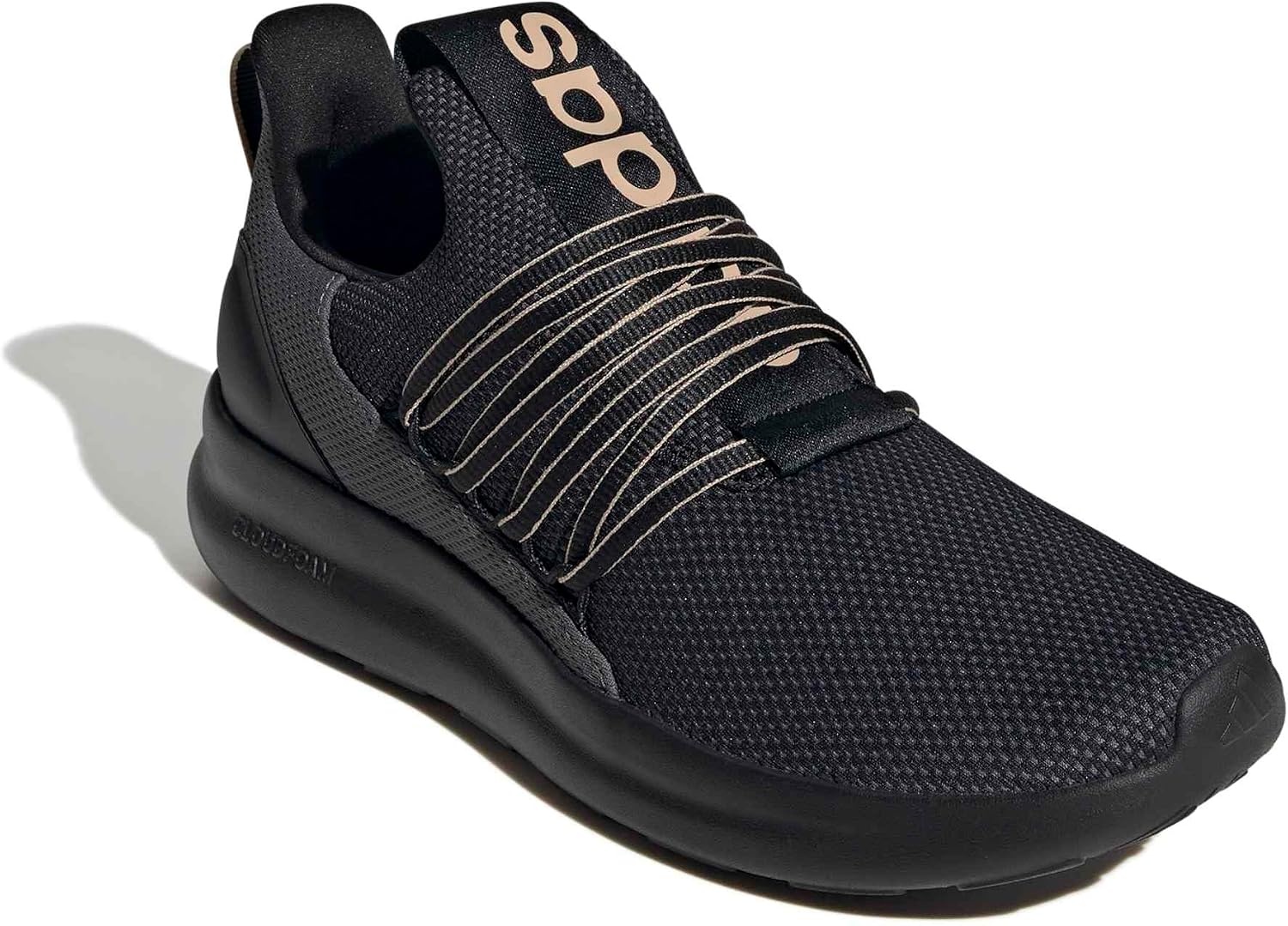 image:imageadidas Mens Lite Racer Adapt 70 Running ShoesBlackWarm SandstoneGrey