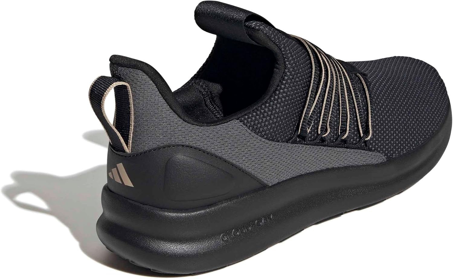 image:imageadidas Mens Lite Racer Adapt 70 Running ShoesBlackWarm SandstoneGrey
