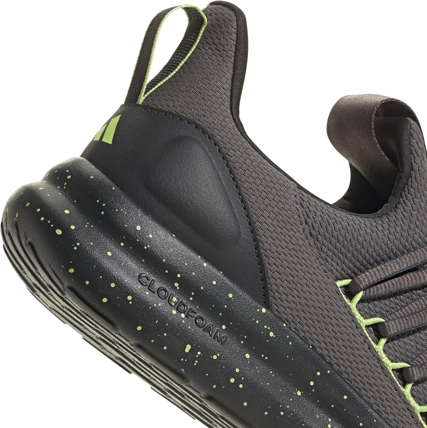 image:imageadidas Mens Lite Racer Adapt 70 Running ShoesCharcoalPulse LimeCarbon