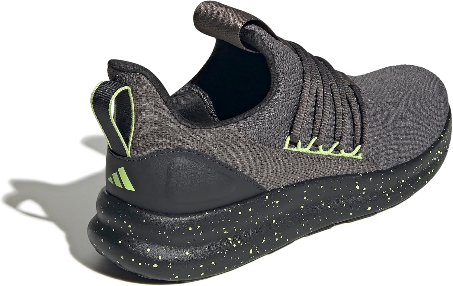 image:imageadidas Mens Lite Racer Adapt 70 Running ShoesCharcoalPulse LimeCarbon