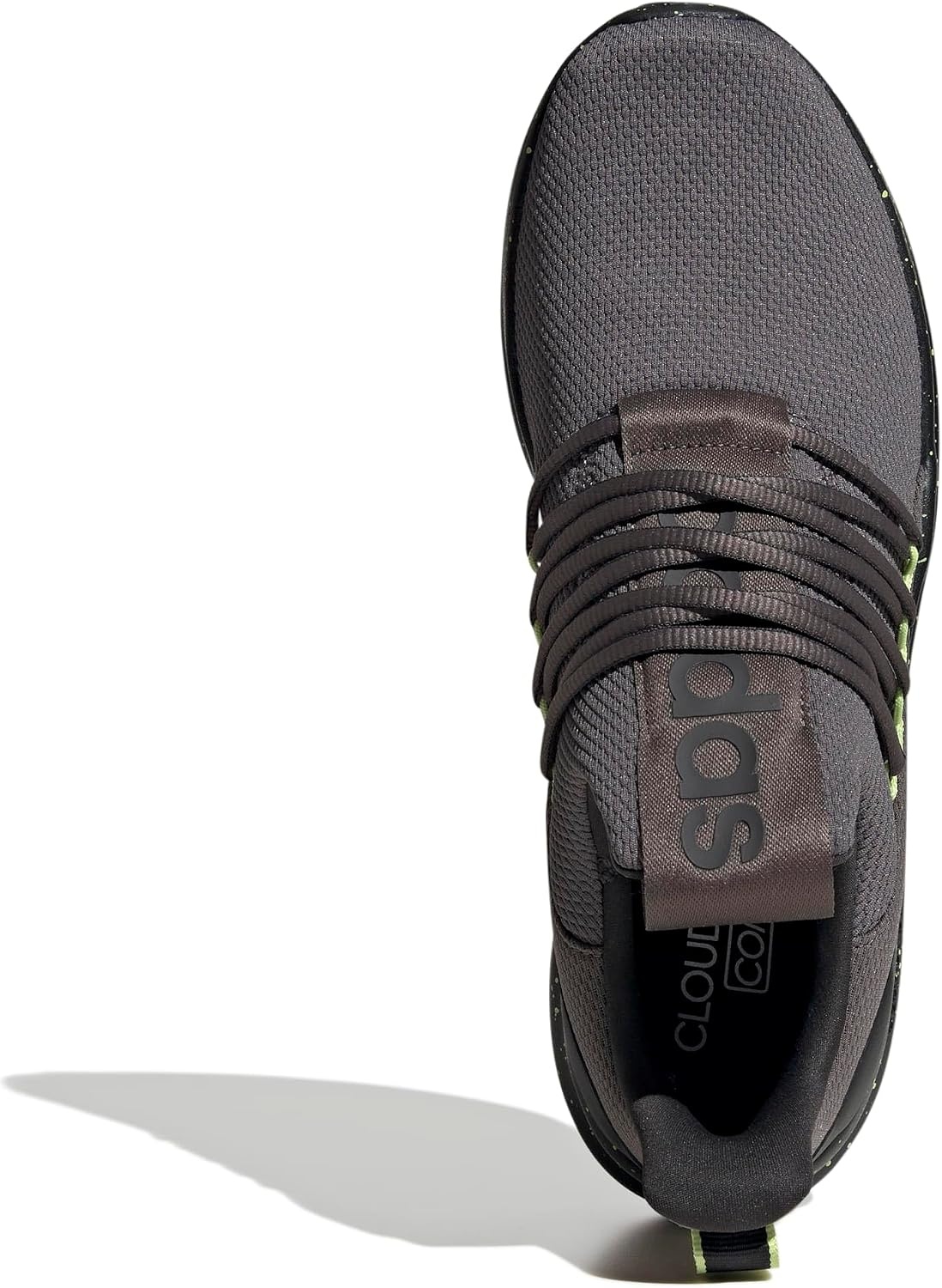 image:imageadidas Mens Lite Racer Adapt 70 Running ShoesCharcoalPulse LimeCarbon