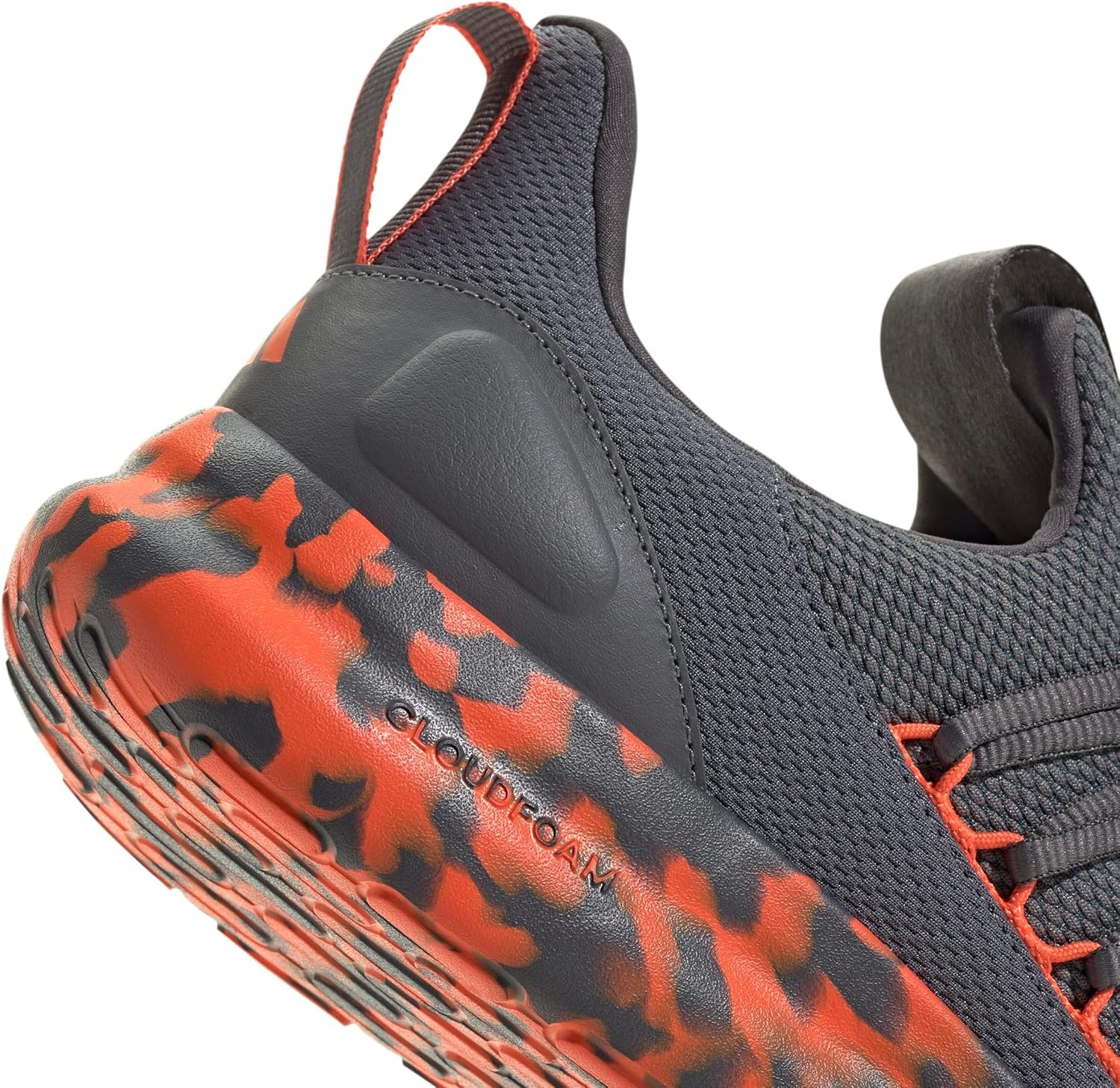 image:imageadidas Mens Lite Racer Adapt 70 Running ShoesGreySemi Impact OrangeGrey