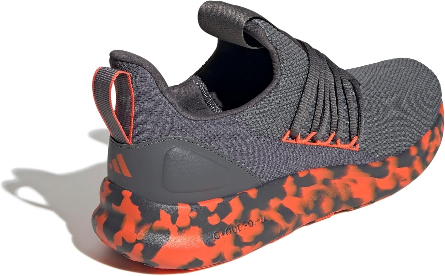 image:imageadidas Mens Lite Racer Adapt 70 Running ShoesGreySemi Impact OrangeGrey