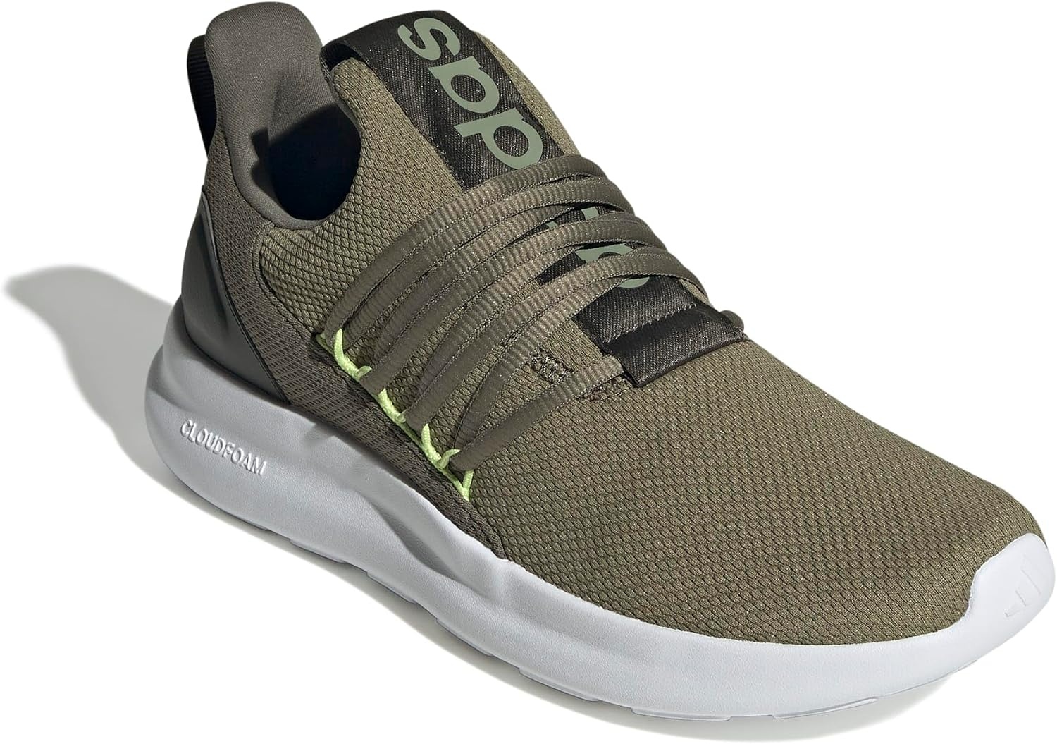 image:imageadidas Mens Lite Racer Adapt 70 Running ShoesOlive StrataNight CargoPulse Lime